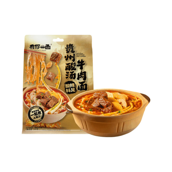 You Ni Yi Mian Guizhou Sour Soup Beef Noodles 295g