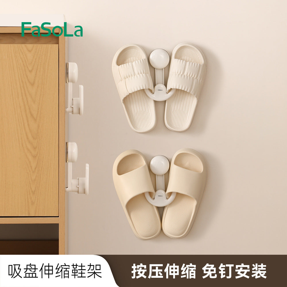 FaSoLa-Suction-Mounted-Extendable-Shoe-Holder-–-White-1