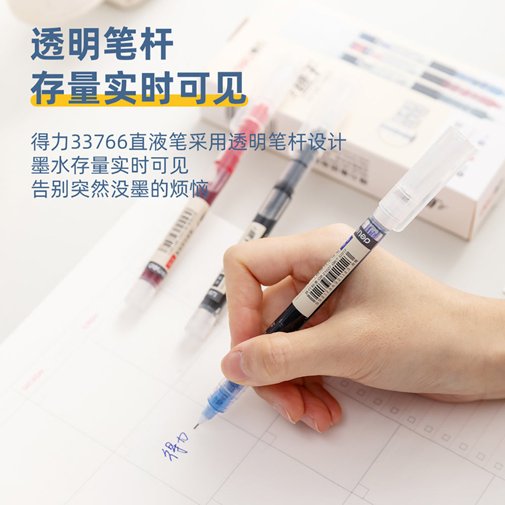 Deli-Direct-Liquid-Rollerball-Pens---Assorted-Colors,-12-Pack-1