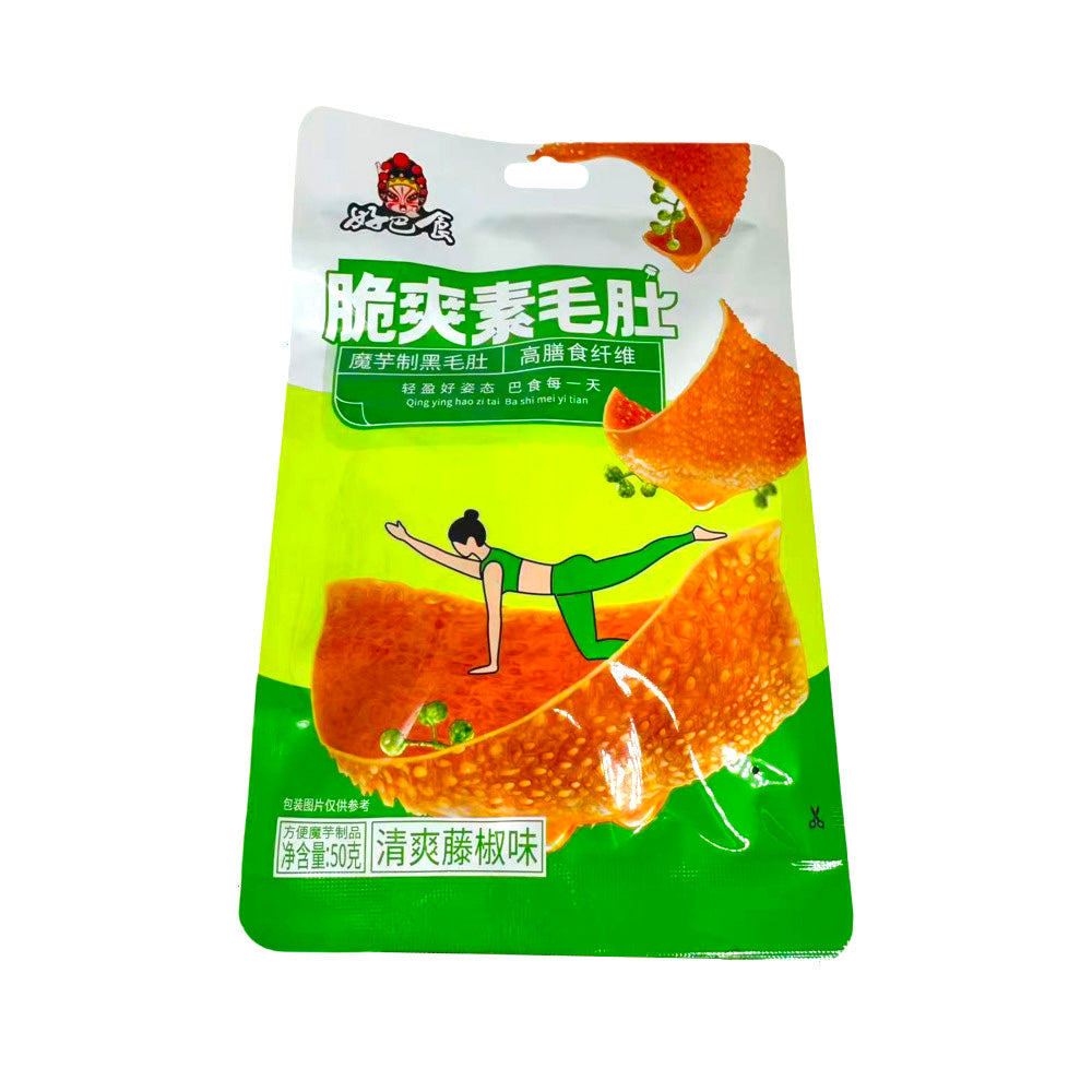 Haobashi-Konjac-Vegan-Tripe-Style-Snack-–-Green-Sichuan-Pepper-50g-1