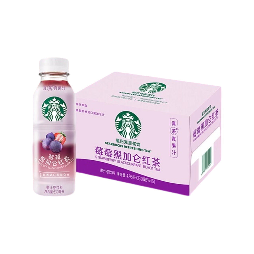Starbucks-Refreshing-Tea-Strawberry-Blackcurrant-Black-Tea-–-330ml-×-15-Bottles-1