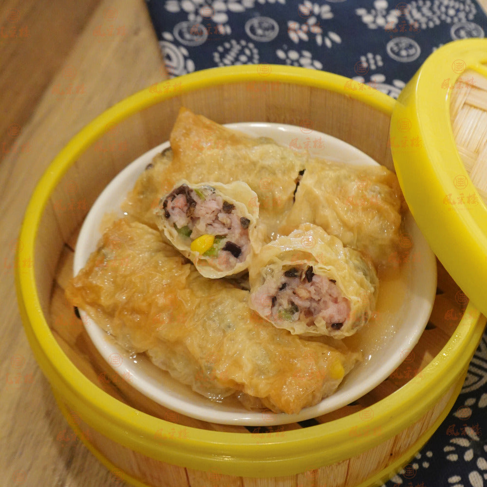 Fengcai-Lou-Frozen-Oyster-Sauce-Bean-Curd-Rolls-–-4-Pieces---Cantonese-Fu-Pei-Guen-Dim-Sum-1