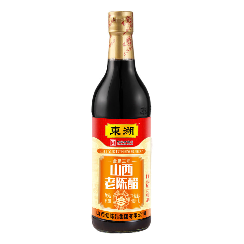 Donghu-Gold-Label-Shanxi-Aged-Vinegar-(3-Year-Aged)-500ml---Chinese-Black-Vinegar-1