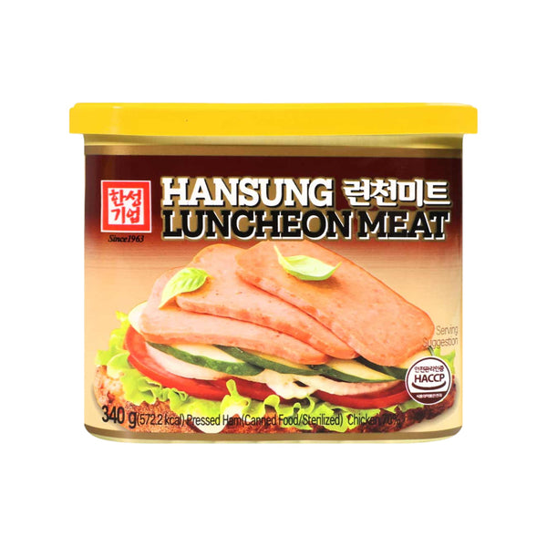 Hansung Korean-Style Chicken Luncheon Meat 340g - Ready to Slice for Frying, Sandwiches & Kimbap