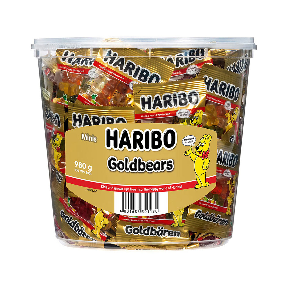 Haribo-Goldbears-Minis---100-Mini-Bags,-980g-1
