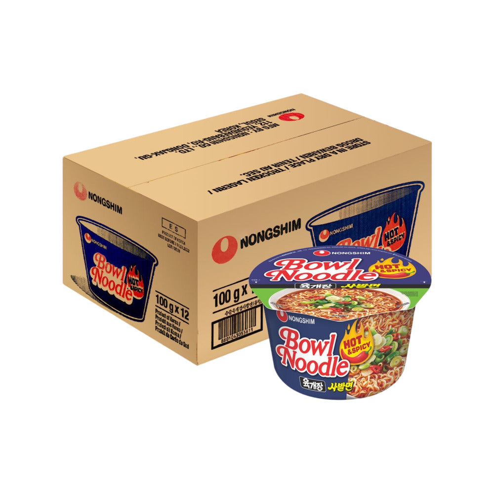 Nongshim-Hot-&-Spicy-Beef-Bowl-Noodles---100g-x-12-Cups-1