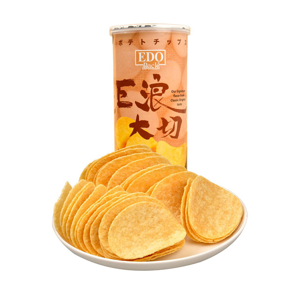Edo Crackers EDO Pack Giant Wave Potato Chips - Classic Original Flavor, 150g ...