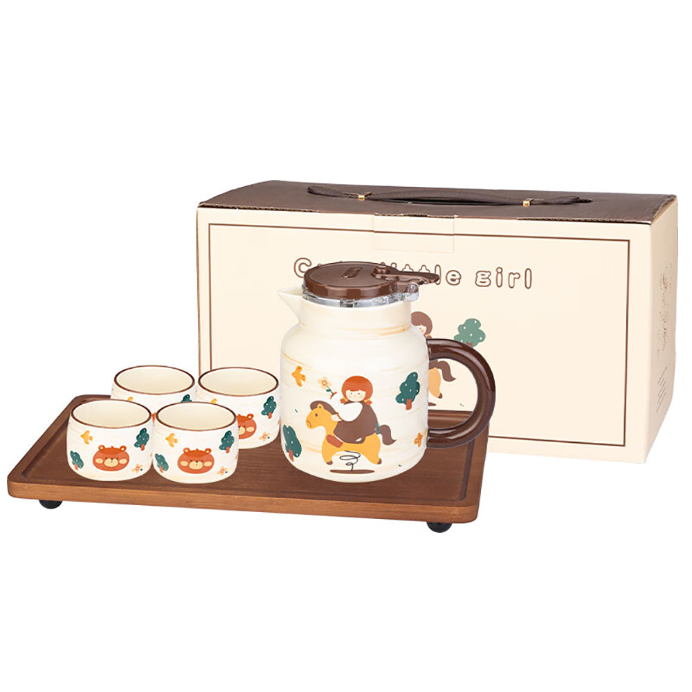 Modern-Housewife-Wooden-Horse-Girl-Teapot-Set-with-Tray---780-800ml-1