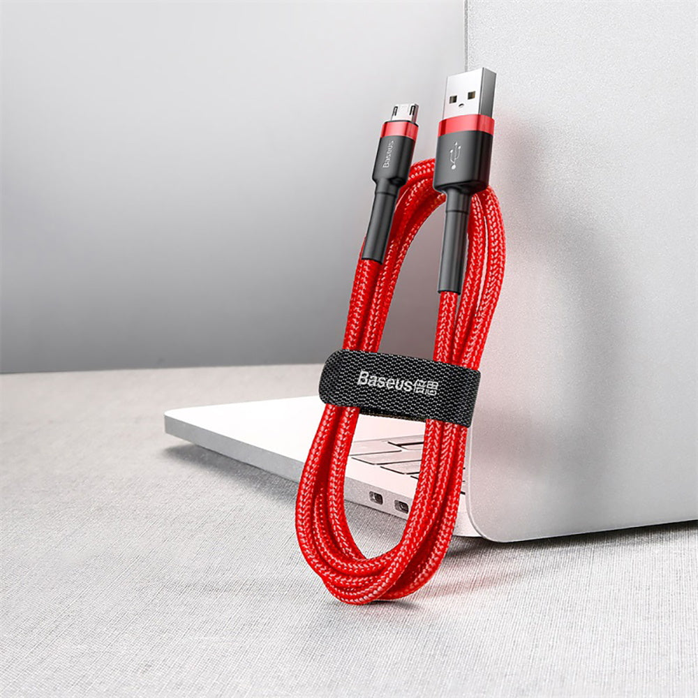 Usb Cable Two Reds Baseus Cafule USB to Micro USB Cable 2.4A 1M - Red – Umall - Australia ...