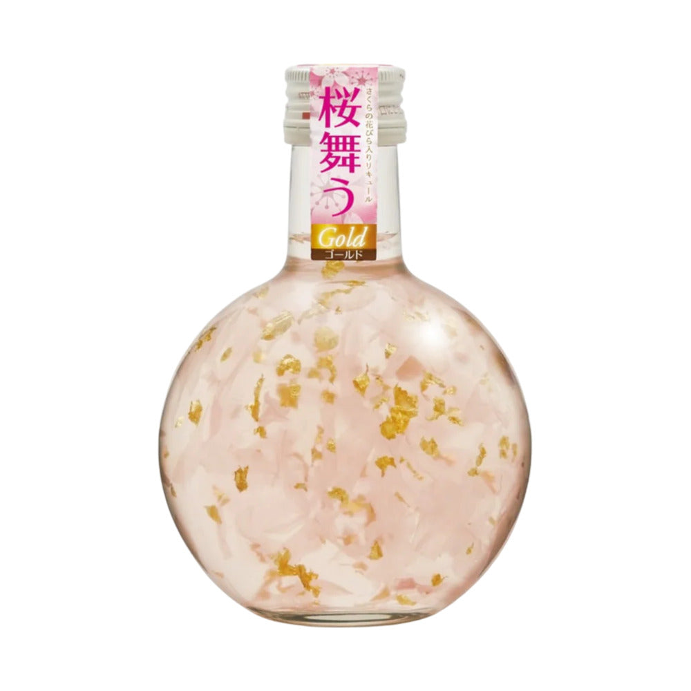 Hokoen-Sakura-Mai-Gold-Peach-Liqueur-9%-ABV-300ml-–-Japanese-Peach-Liqueur-with-Edible-Gold-Leaf-&-Sakura-Petals-1