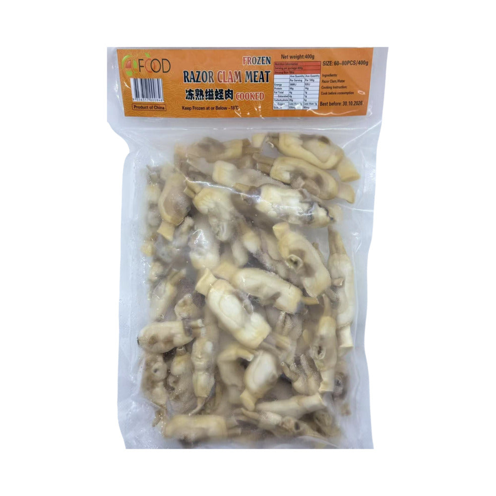 Packaged Razor Clams 4 Food Frozen Cooked Razor Clam Meat - 400g – Umall - Australia's ...