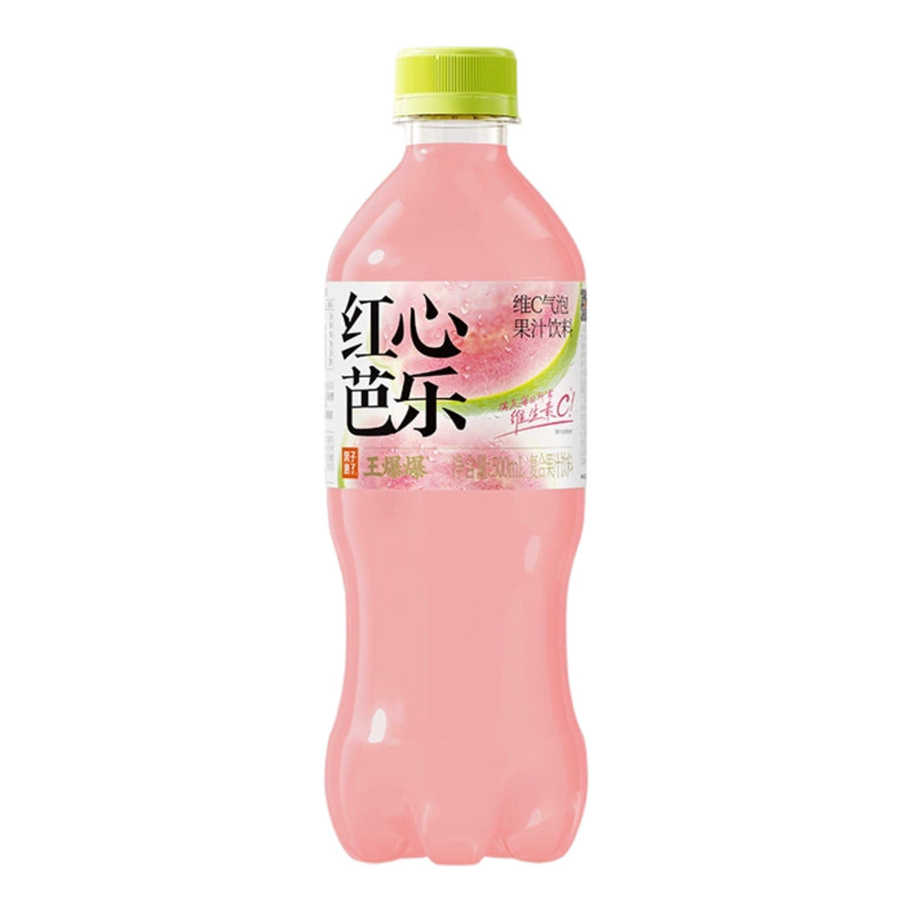 Guozi-Shule-Pink-Guava-Vitamin-C-Sparkling-Juice-Drink-500ml---Pink-Guava-Soda-1