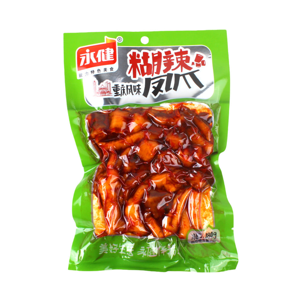 Yongjian-Chongqing-Style-Spicy-Chicken-Feet-180g---Ready-to-Eat-Braised-Chicken-Feet-Snack-1