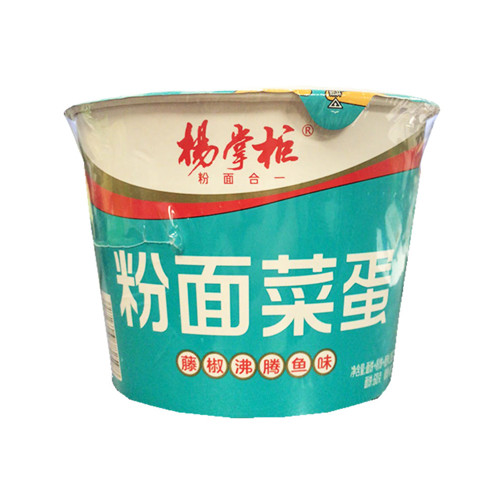 Yang-Zhanggui-Noodles-&-Vermicelli-Bowl-–-Green-Sichuan-Pepper-“Boiled-Fish”-Flavor-196g---Tengjiao-Peppercorn-Broth-Instant-Cup-1