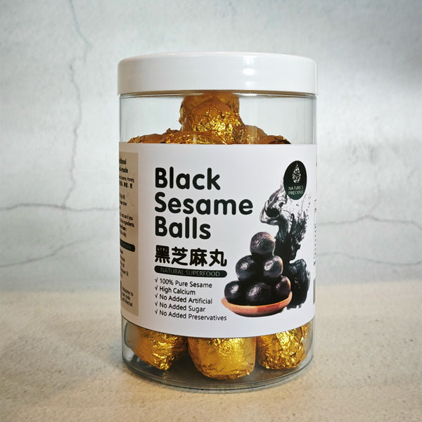 Zhenshi Shiyang Black Sesame Balls - 2x280g Jars + 100g Free