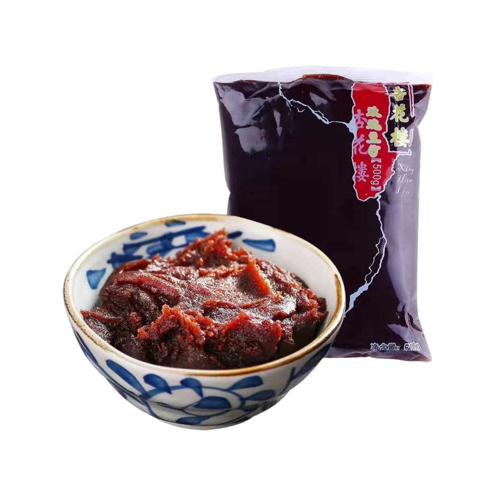 Xing-Hua-Lou-Rose-Red-Bean-Paste-Filling-500g---For-Mooncakes-&-Buns-1