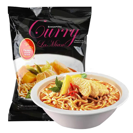 Mì La Mian Prima Taste Singapore vị cà ri 178 g – mì cao cấp thơm cay đậm đà
