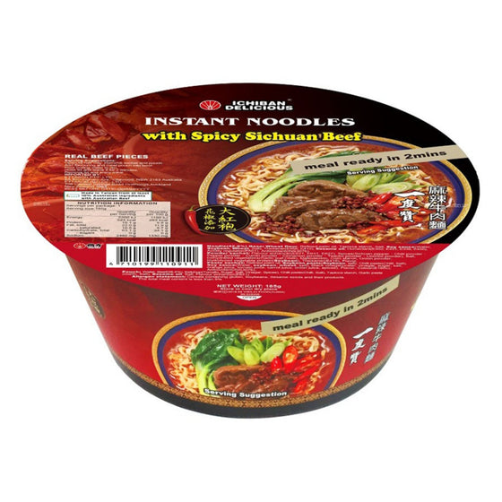 Wei Li Ichiban Delicious Instant Noodles with Spicy Sichuan Beef - 185g