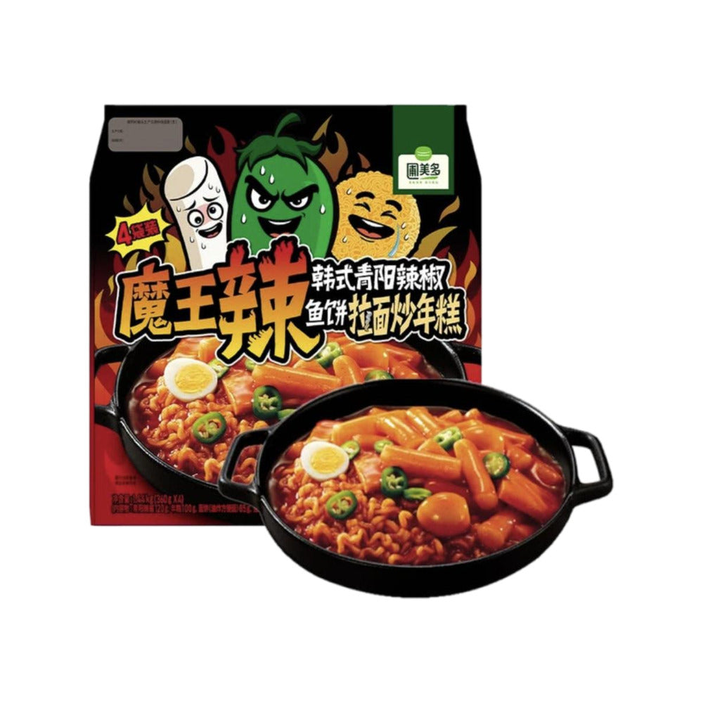 Pulmuone-Korean-Cheongyang-Chili-Fish-Cake-Ramen-Tteokbokki---4-Servings,-1.44kg-1
