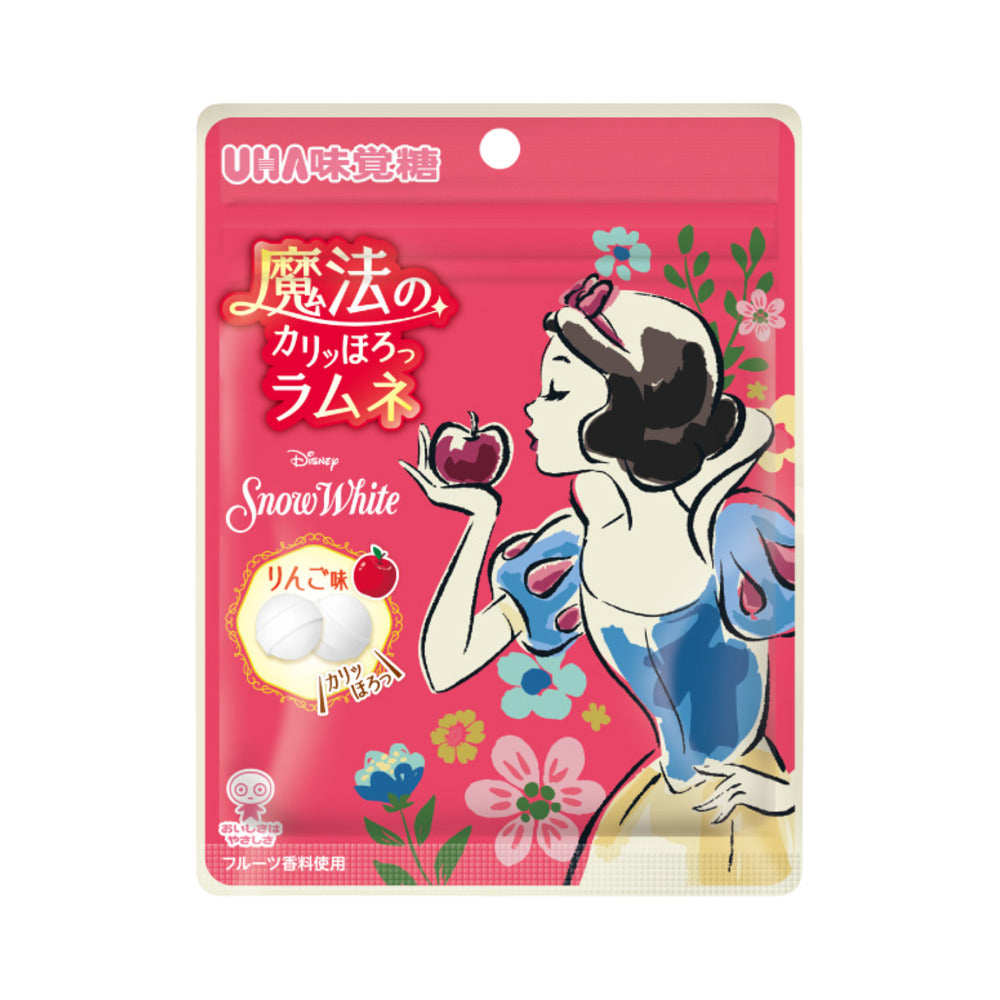 UHA-Magic-Crunchy-&-Melty-Ramune-Candy-–-Disney-Snow-White-Apple-Flavour-30g---Japanese-Fizzy-Soft-Candy-Tablets-1