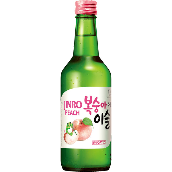Jinro Peach Soju - 13% ABV, 360ml