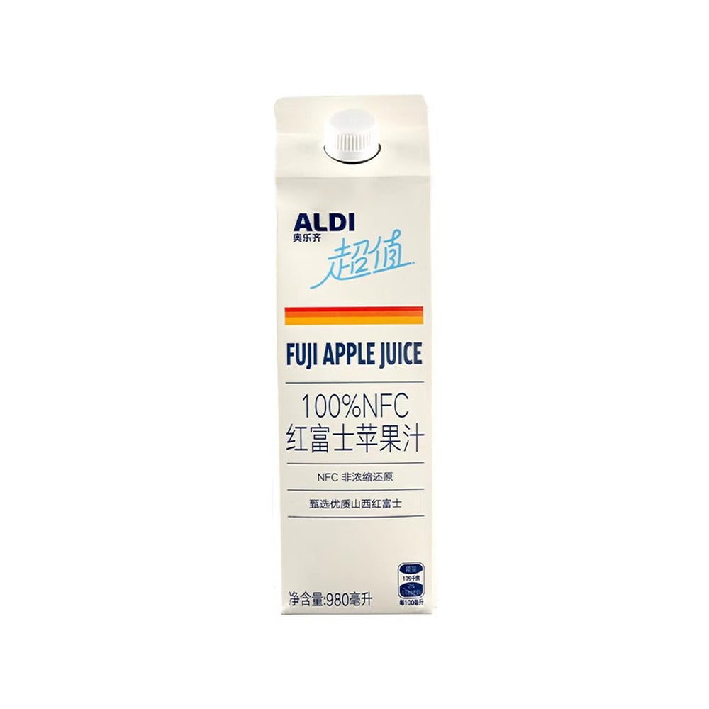 ALDI-Value-100%-NFC-Fuji-Apple-Juice-980ml-(Not-From-Concentrate)-–-Limited-Import-1