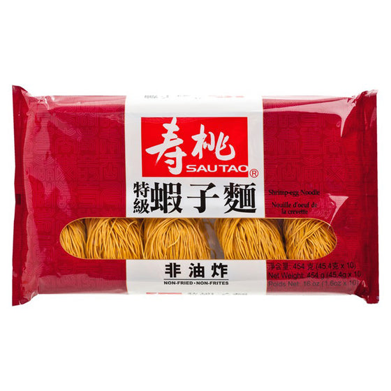Shoutao Premium Non-Fried Shrimp Noodles, 10pcs, 454g