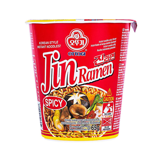 Mì Ly Jin Ramen Ottogi Vị Siêu Cay 65 g – mì ăn liền cay Hàn Quốc