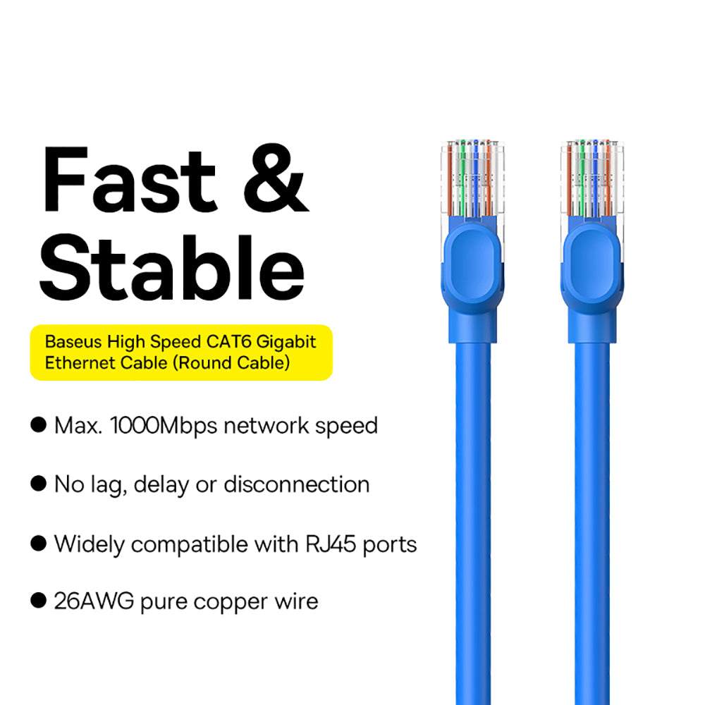 Baseus-High-Speed-CAT6-Gigabit-Ethernet-Cable---0.5m,-Starry-Blue-1