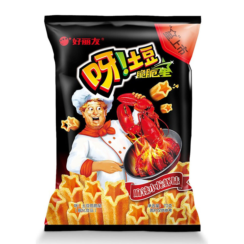Orion-Ya!-Potato-Crispy-Stars-–-Mala-Spicy-Crayfish-Flavour-70g---Hollow-Potato-Sticks-1