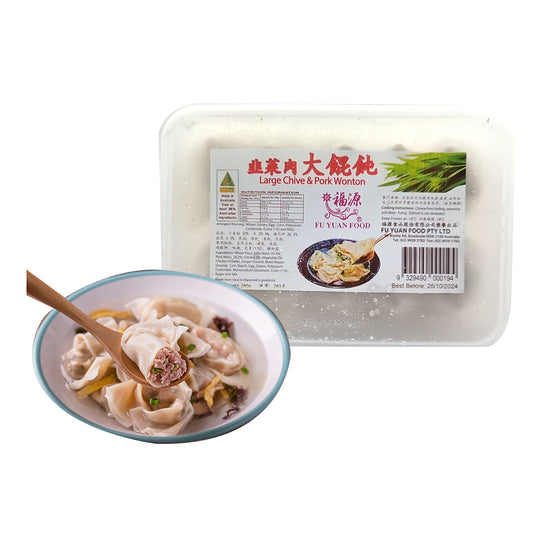 Hoành Thánh Thịt Heo & Hẹ Fuyuan 280 g – hoành thánh đông lạnh nhân thơm ngon
