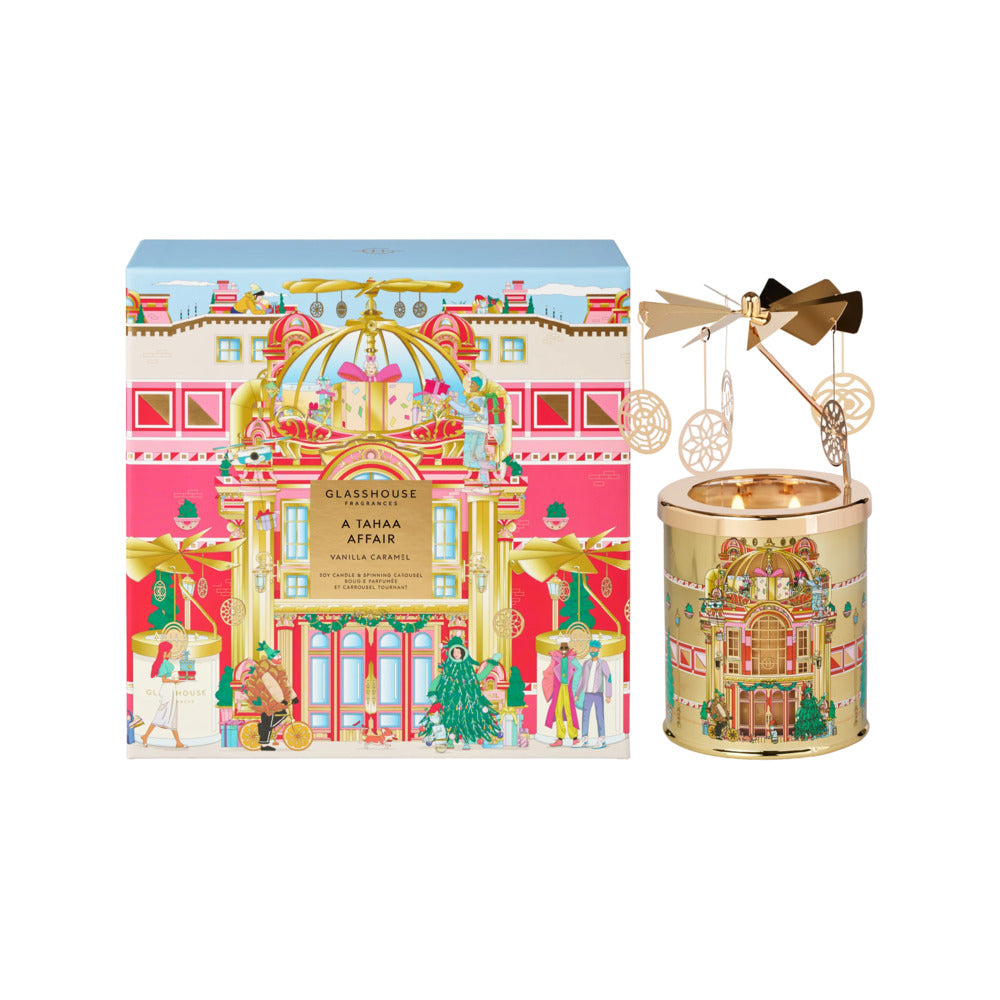 Glasshouse-Fragrances-A-Tahaa-Affair-Vanilla-Caramel-Candle-Gift-Set-with-Spinning-Carousel-–-380g-(2025-Christmas)-1