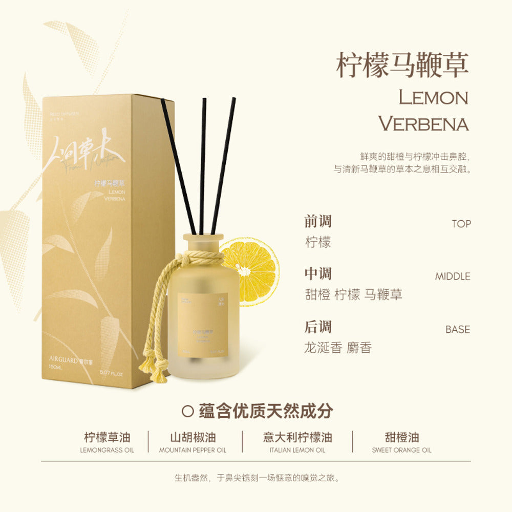 Airguard-Lemon-Verbena-Reed-Diffuser-150ml---Fresh-Citrus-&-Herb-Home-Fragrance-1