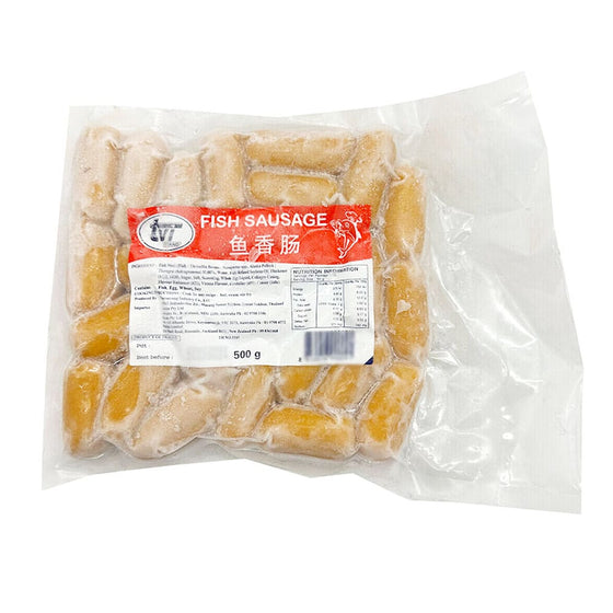 Xúc Xích Cá Aushin 500 g – đông lạnh đa năng cho lẩu, chiên, hấp