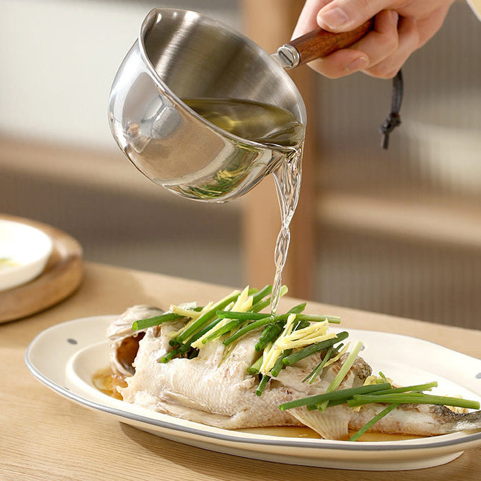 Xoong Rót Dầu Thép Không Gỉ FaSoLa 200 ml – rót dầu & gia vị chính xác