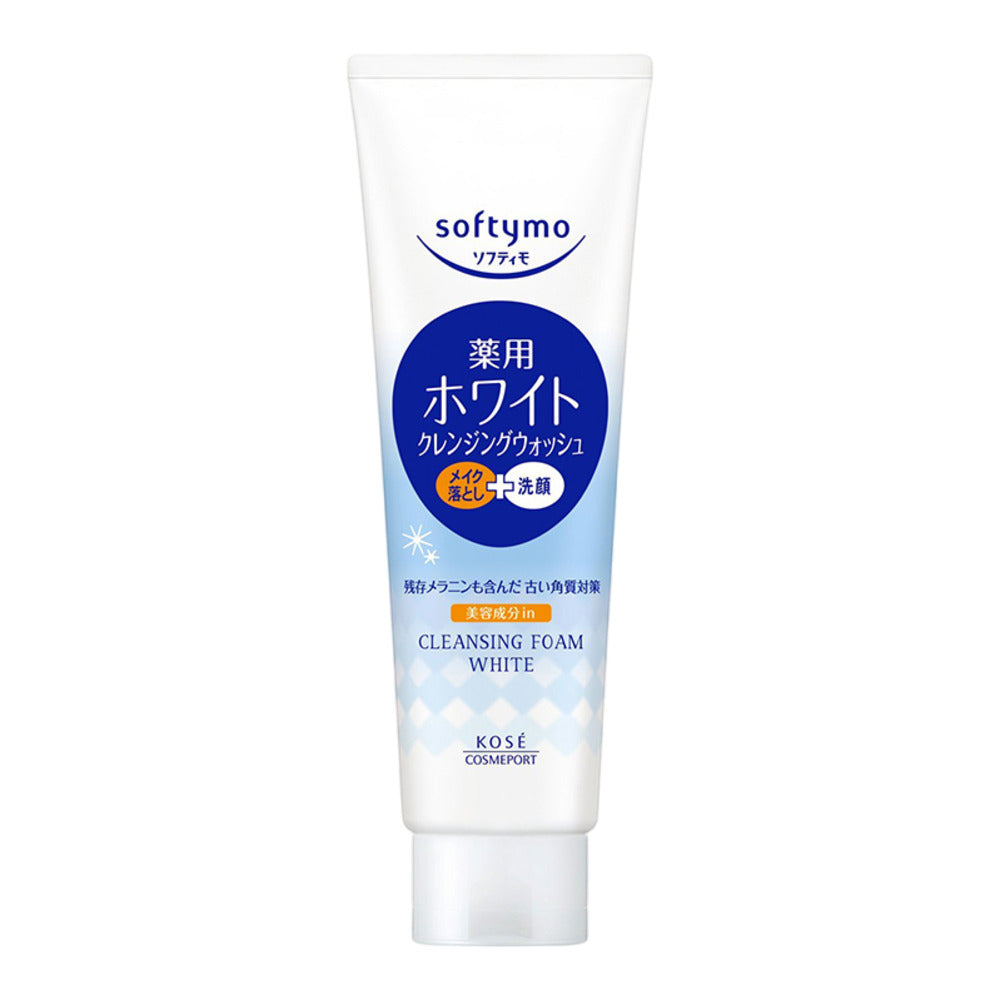 Kose-Softymo-Cleansing-Foam-White-190g---2-in-1-Makeup-Remover-&-Face-Wash-1