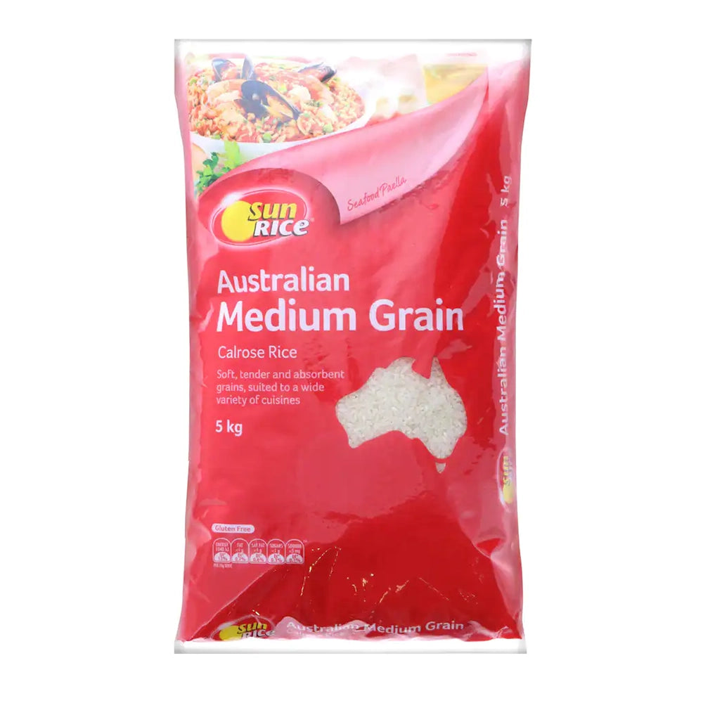 SunRice Australian Medium Grain Calrose Rice – 5kg Pack – Umall ...