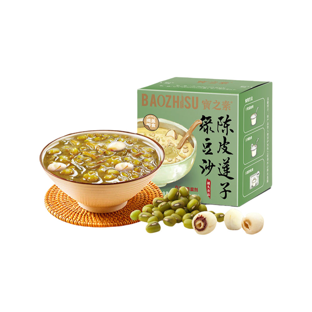 BAOZHISU-Mung-Bean-Dessert-Soup-with-Lotus-Seeds-&-Chenpi-195g-1
