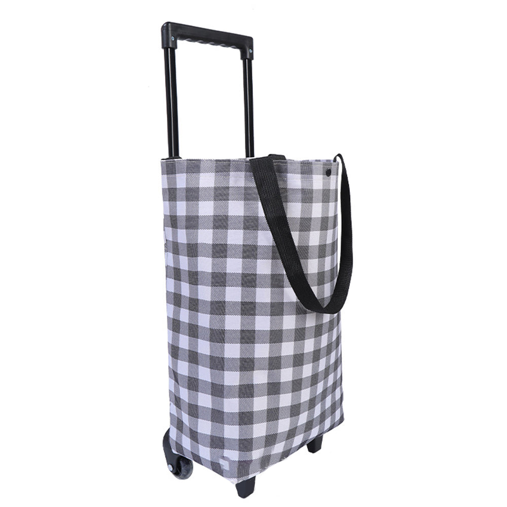 Ulife-Expandable-Trolley-Shopping-Bag---Black-and-White-Checkered-1