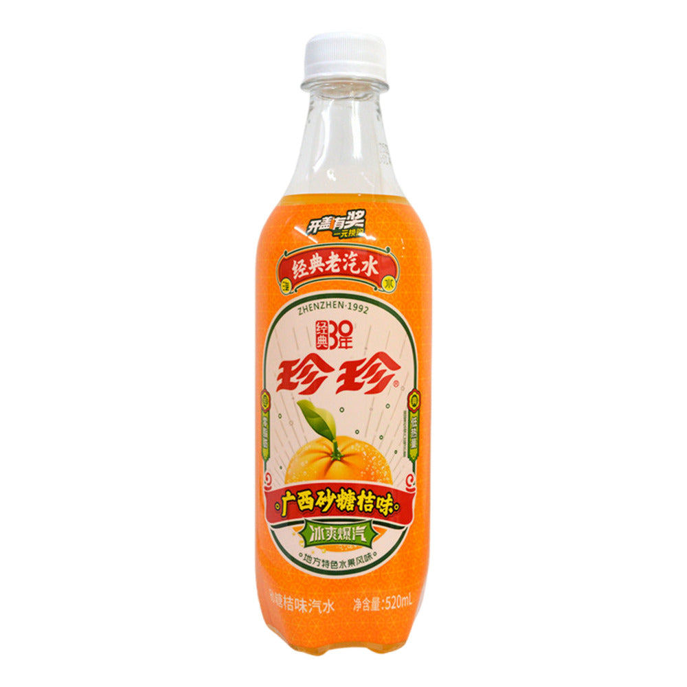 Zhenzhen-Classic-Shatangju-Mandarin-Soda-520ml-–-Sparkling-Tangerine-Drink-1