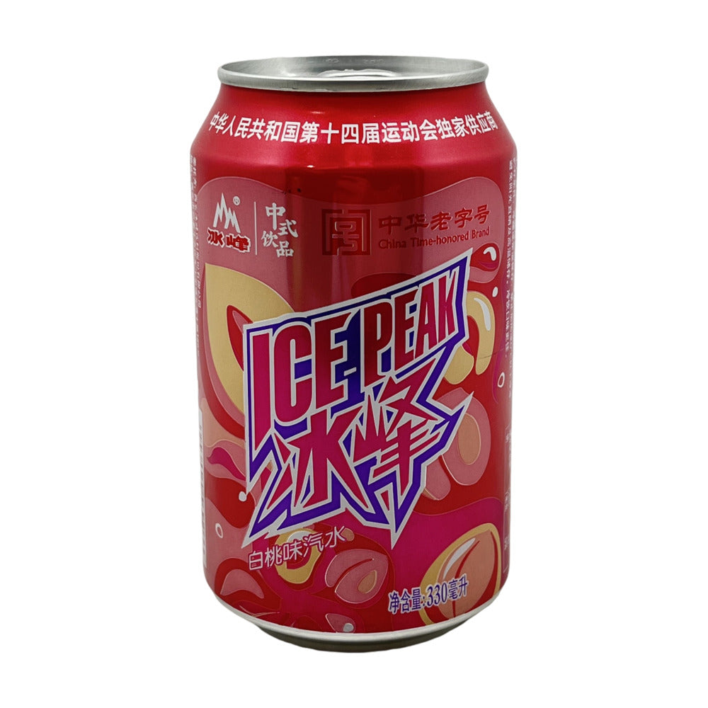 Ice-Peak-White-Peach-Flavoured-Soda-330ml-–-Chinese-Sparkling-Soft-Drink-1
