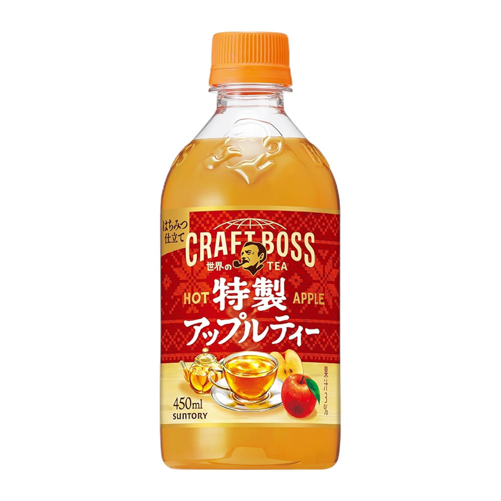 Suntory Craft Boss Hot Apple Tea 450ml - Japanese Bottled Apple Black ...