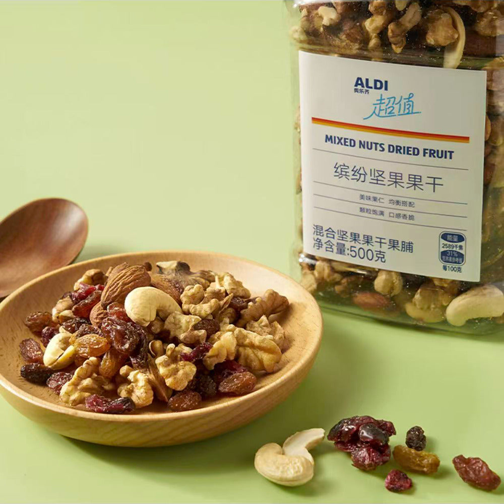 ALDI-Value-Series-Mixed-Nuts-&-Dried-Fruit-500-g-–-Limited-Import---Trail-Mix-2