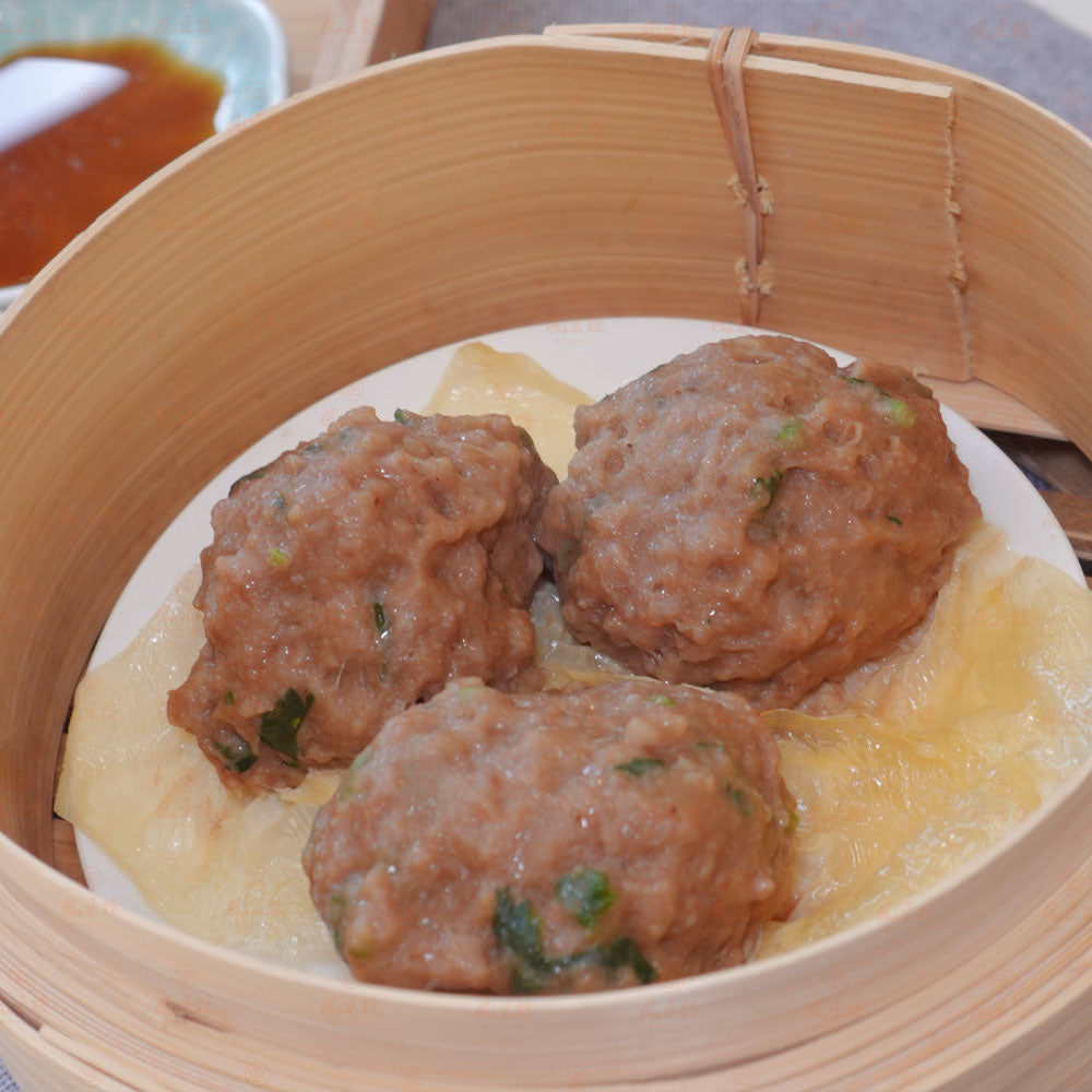 Fengcailou-Frozen-Cantonese-Beef-Meatballs-with-Water-Chestnut-–-6-Pieces-2