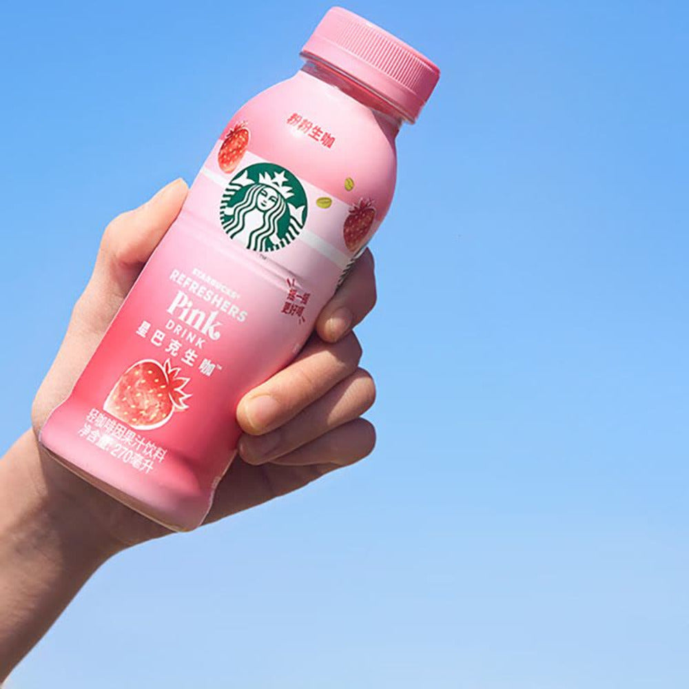 Starbucks-Refreshers-Pink-Drink-(Original)-–-Lightly-Caffeinated-Strawberry-&-Coconut-Juice-Beverage,-270ml-×-15-Bottles-2