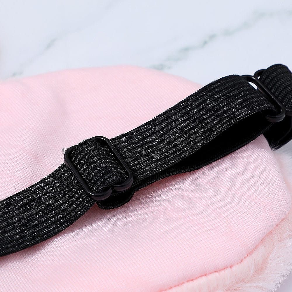 Miniso-Plush-Bunny-Ear-Eye-Mask---Pink/Black-(Random)-1