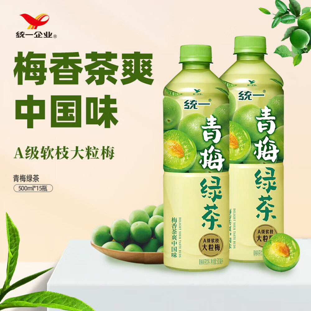 Uni-President-Green-Plum-Green-Tea---500ml-x-15-Bottles-1