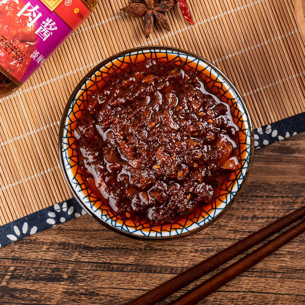 A-Xiang-Po-Spicy-Beef-Chili-Sauce-in-Red-Pepper-Oil-(Mala-Flavor)-200g-–-Chinese-Mala-Chili-Oil-2