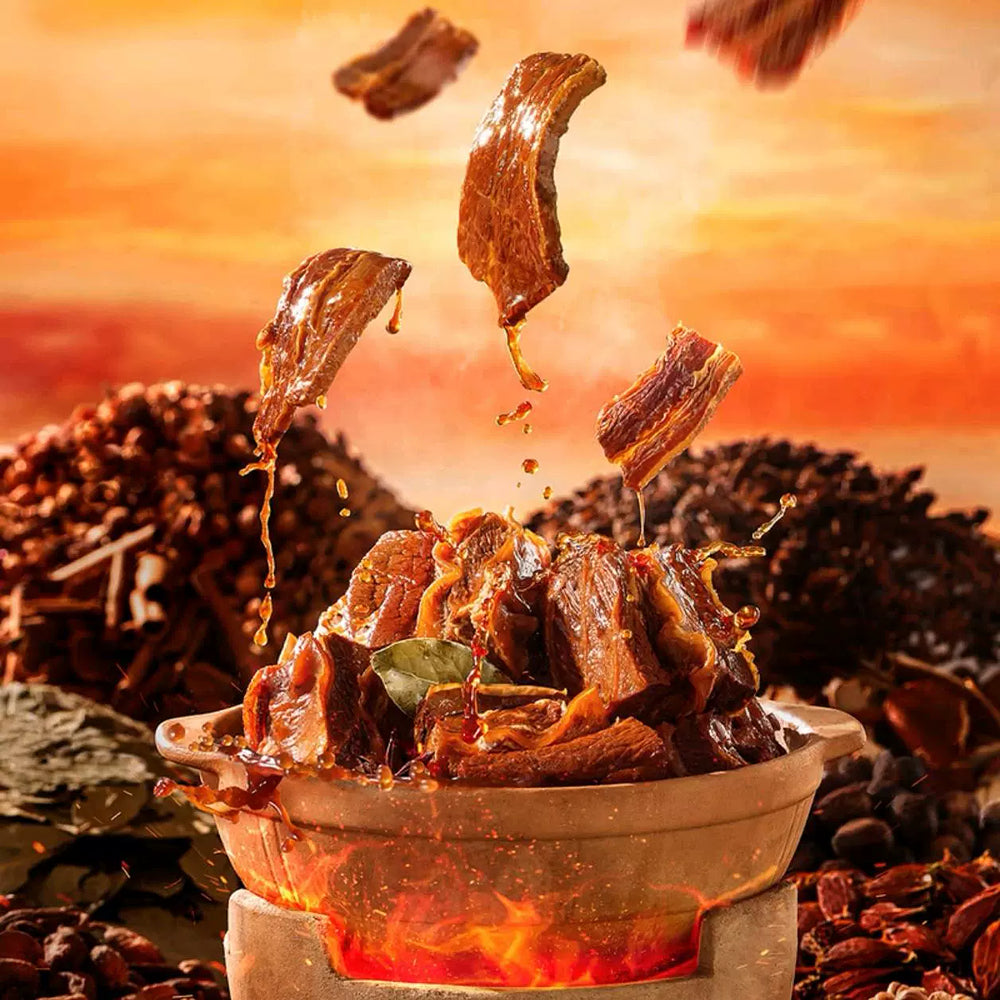 Zhang-Fei-Spicy-Beef-Rib-Slices-–-4-Packs,-Total-600g---High-Protein-Chinese-Jerky-Snack-2