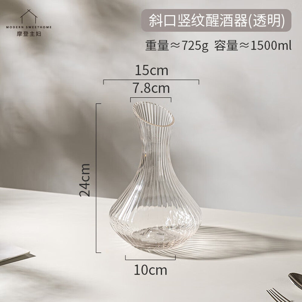 Modern-Housewife-Slanted-Spout-Ribbed-Decanter---Transparent-1